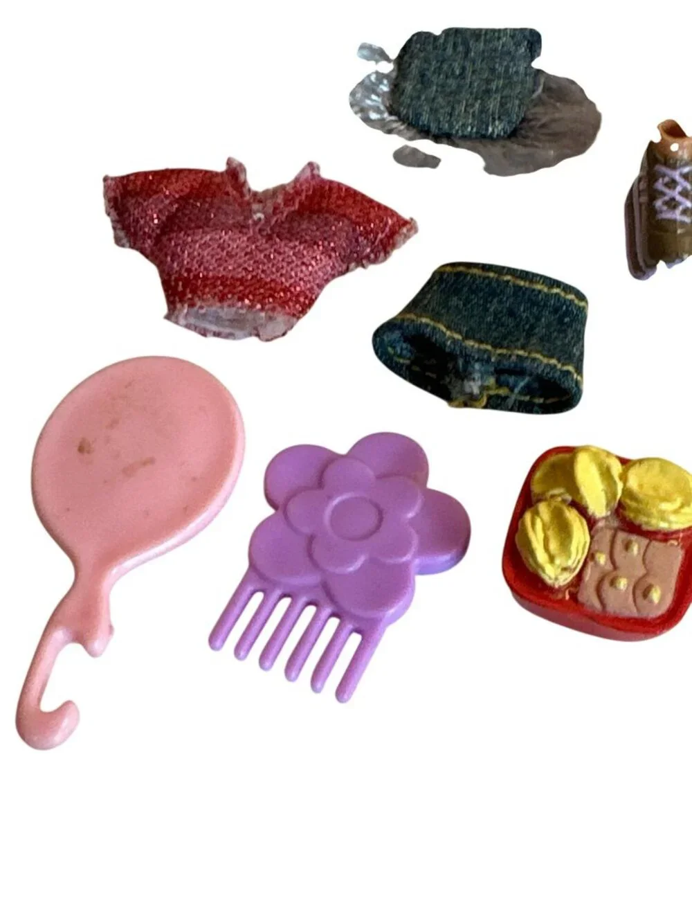 Lil Bratz Mixed Lot of Clothing Matching Shoes Tops Skirt Bottle Etc.